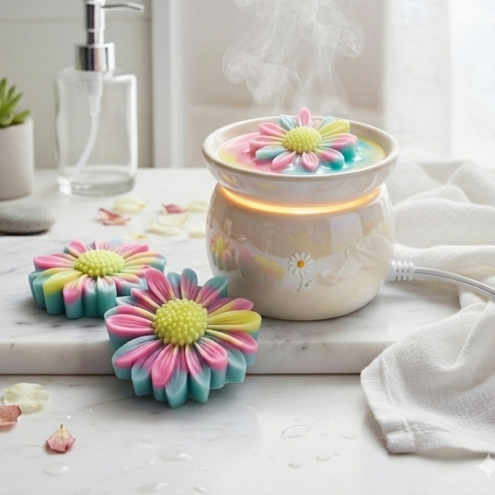 Colorful Daisy Wax Melts Handmade Scented Home Decor 4 oz